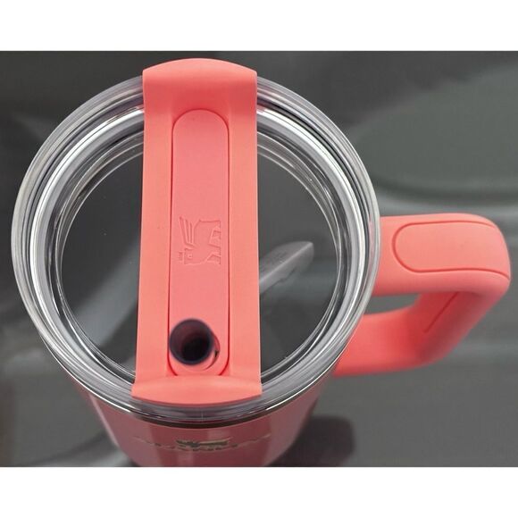 Stanley X e.l.f. Quencher H2.0 FlowState Tumbler 40oz, CORAL FIXATION - Picture 3 of 4